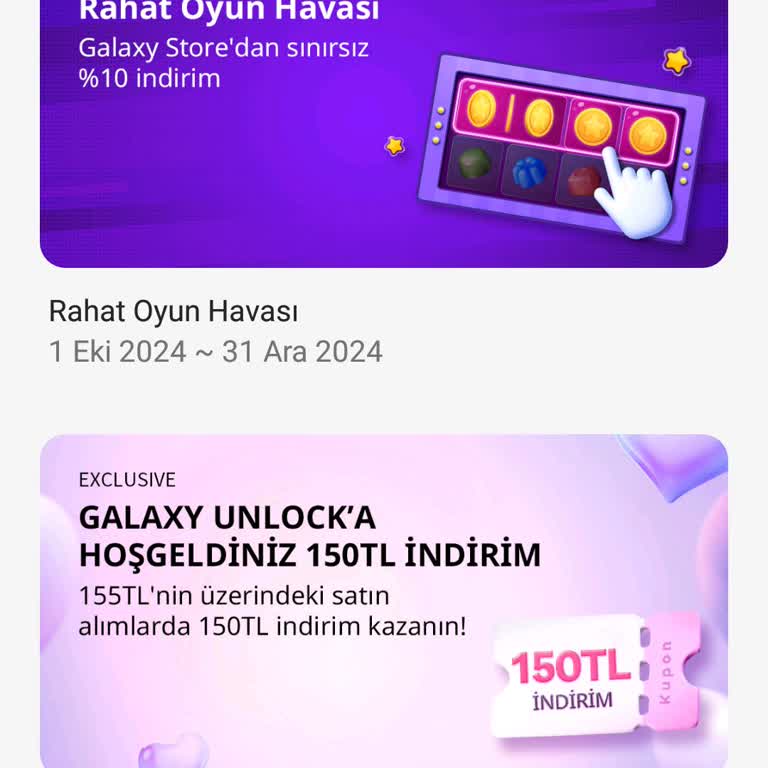 Galaxy Store İndirim Kuponu Sorunu