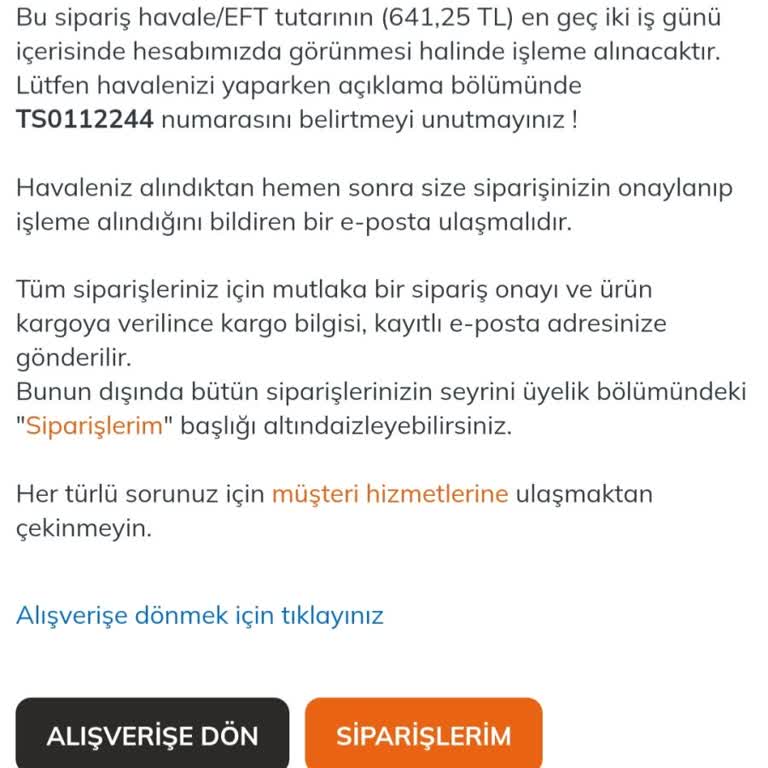 Siparişin Ulaşmaması Ve İletişim Sorunu