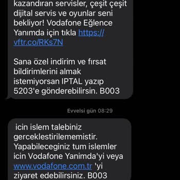 Vodafone'un Öğrenci Dostu Olmayan Paket Seçenekleri