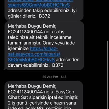EasyCep'te Cihaz İade Sorunu Ve Mağduriyet