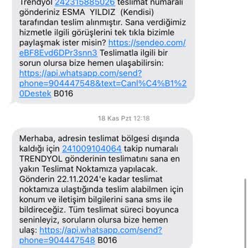 Kargo Teslimat Sorunu Ve Çelişkili Mesajlar