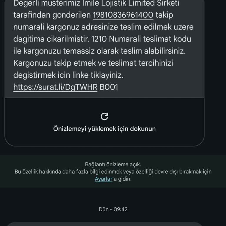 Sürat Kargo Kestel Şubesi'nin Teslimat Sorunu