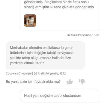 Yanlış Ürün Gönderimi Ve İptal Edilen Değişim Süreci