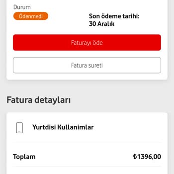 Vodafone Yurt Dışı Kullanımında Ekstra Ücret Şoku
