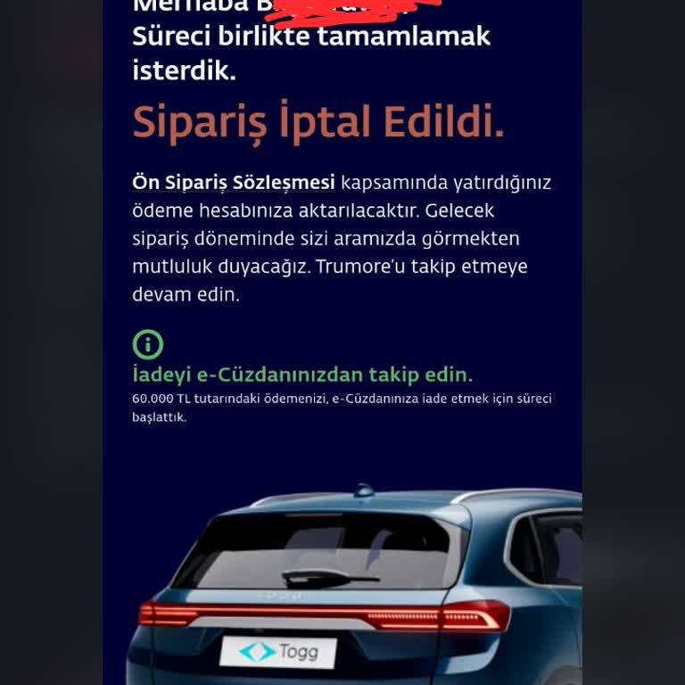 Toog Sipariş İptali: Maddi Ve Manevi Mağduriyet