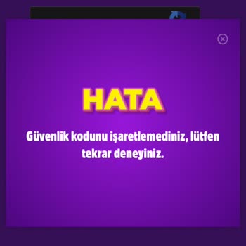Gratis Çekilişine Katılımda Güvenlik Kodu Sorunu