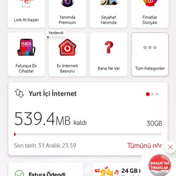Vodafone Veri Tüketiminde Ani Artış Sorunu