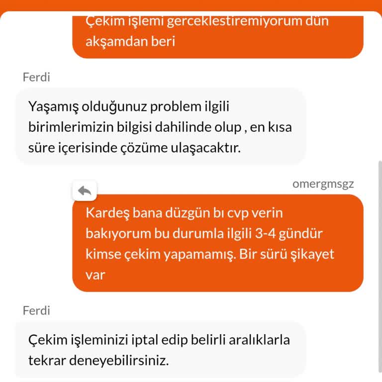 Çekim İşlemlerinde Yaşanan Sorunlar Ve Mağduriyet