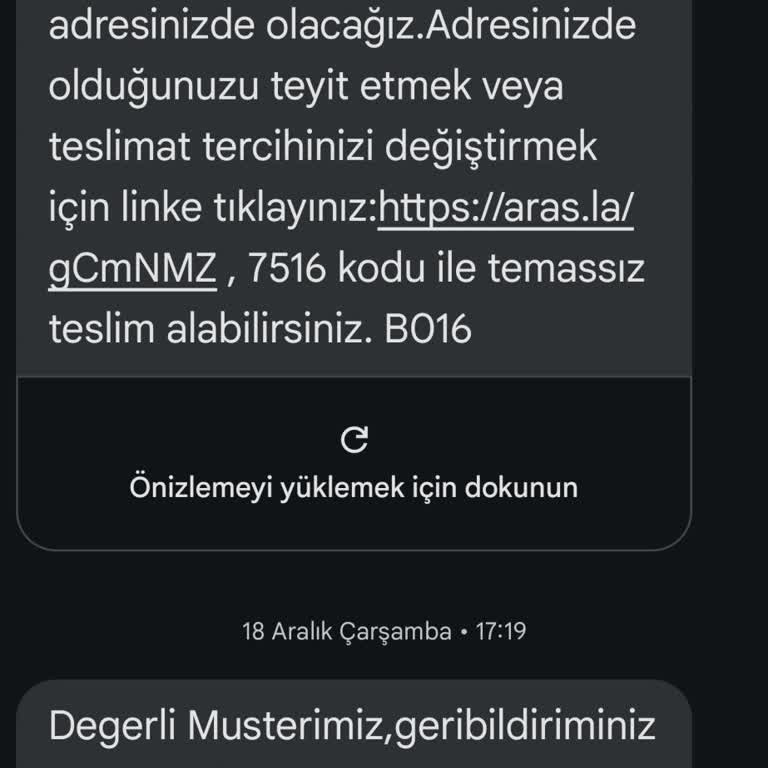 Aras Kargo'da İade Süreci Sorunu