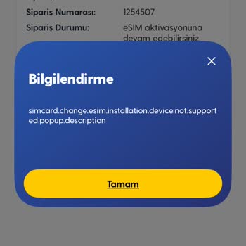 Turkcell E-sim Aktivasyon Sorunu Ve Müşteri Hizmetleri Desteği Eksikliği