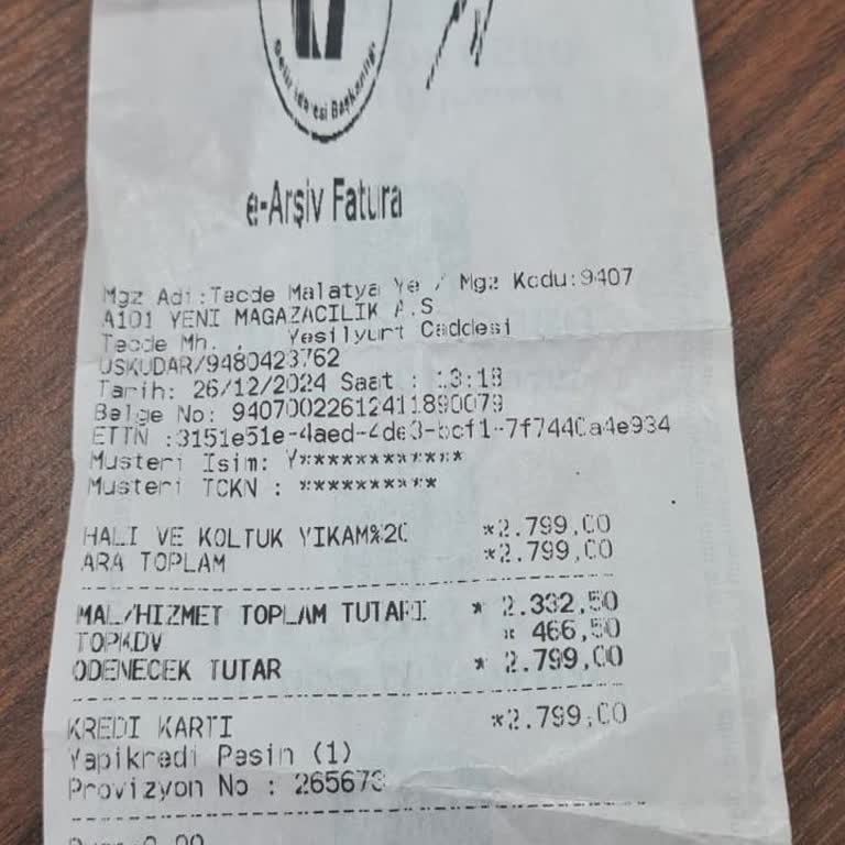 A101 Satış Sonrası Destek Ve Müşteri Hizmetlerinde Hayal Kırıklığı!