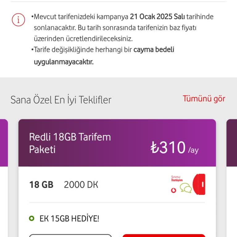 Vodafone Paket Fiyat Artışı Ve Enflasyon Uyumsuzluğu