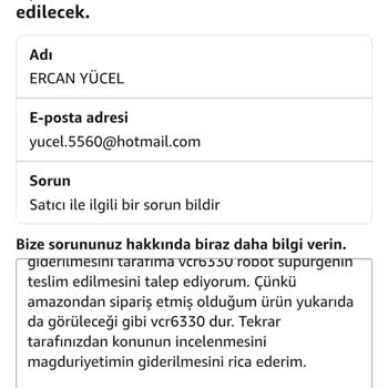 Yanlış Ürün Modeli Ve Yetersiz Müşteri Hizmetleri