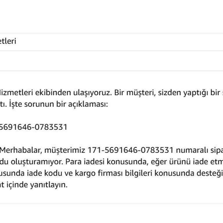 Yanıltıcı Amazon Garantisi Ve İletişim Sorunları