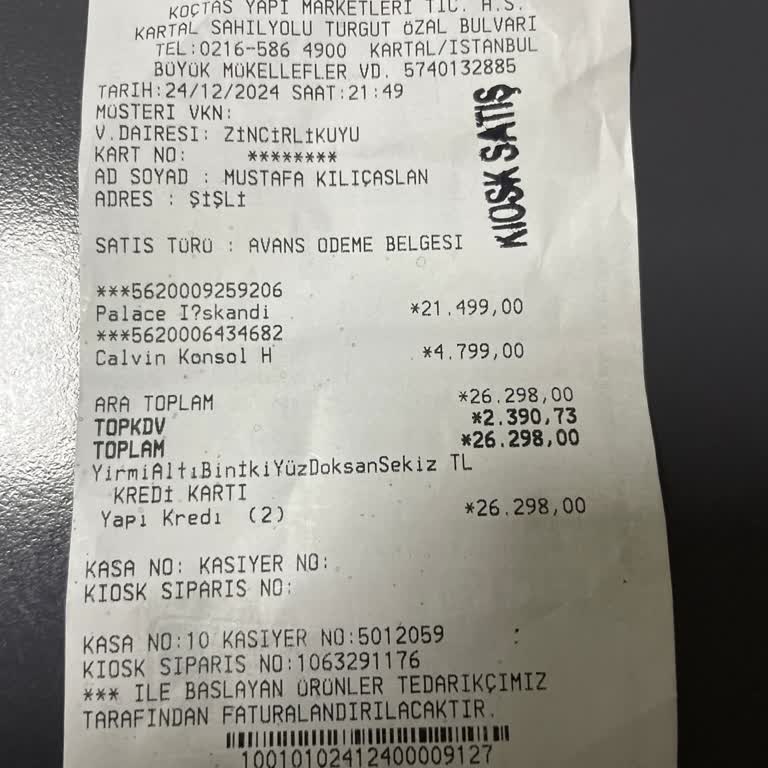 Koçtaş Mağazasında Fatura Sorunu Ve Müşteri Hizmetleri Deneyimi