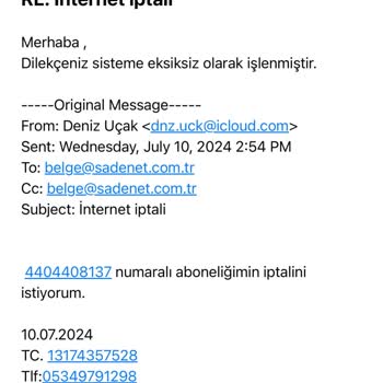 İptal Edilmeyen Abonelik Ve Yanıtsız Talepler