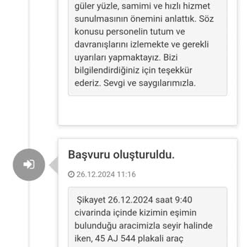 Belediye Aracının Tehlikeli Durumu Ve Yetersiz Açıklama