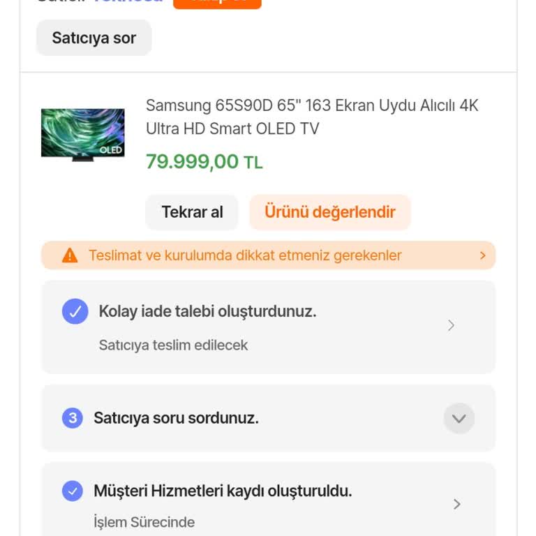 Hepsiburada Kırık TV Ve Çözülmeyen Sorunlar!