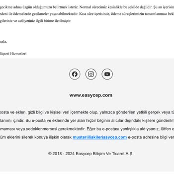 Ödeme Gecikmesi Mağduriyeti