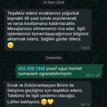 Hizmet Numarası Erişim Sorunu