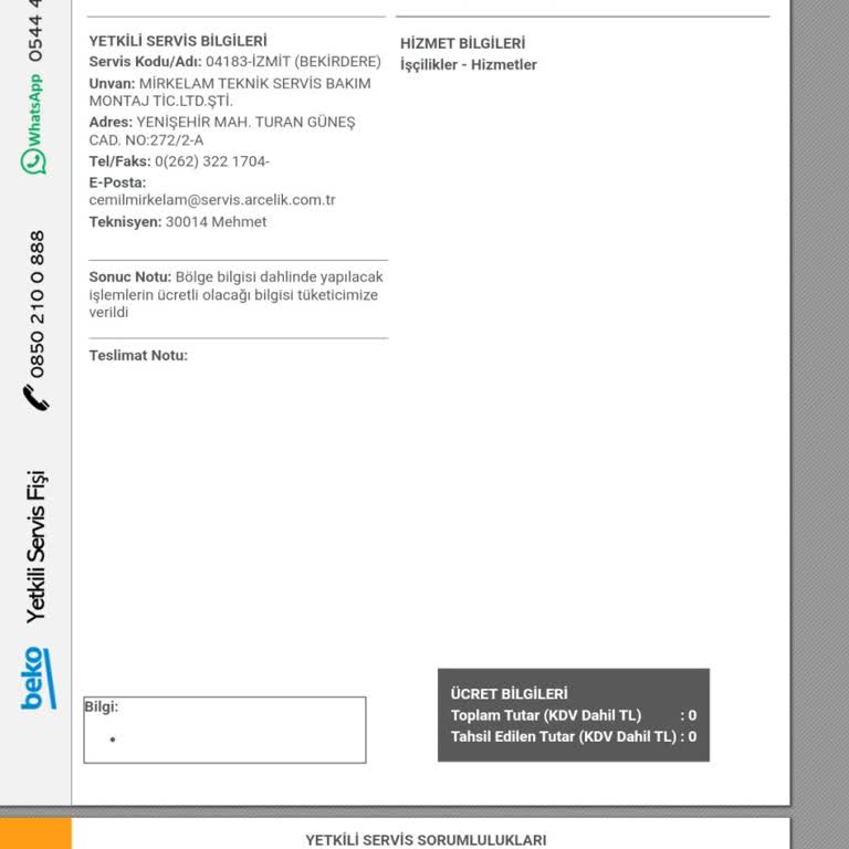 Garanti Kapsamı Dışında Bırakılan Beko Çamaşır Ve Kurutma Makinesi Sorunları