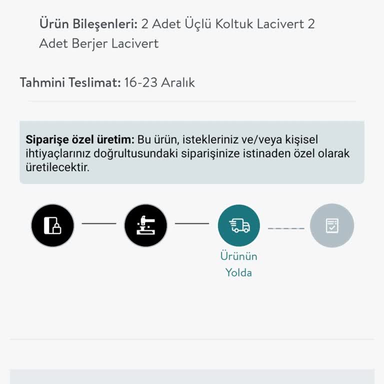 Teslim Edilmeyen Koltuk Takımı Ve İletişim Sorunları