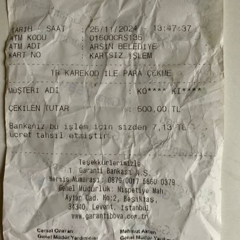 ATM Para Çekme Sorunu Ve Müşteri Hizmetleri Desteği