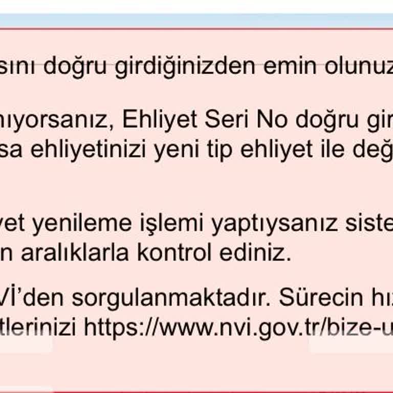 İBB Şoför Kartı Başvurusunda Seri No Hatası Sorunu