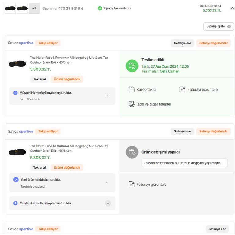 Yanlış Ürün Numarası Sorunu