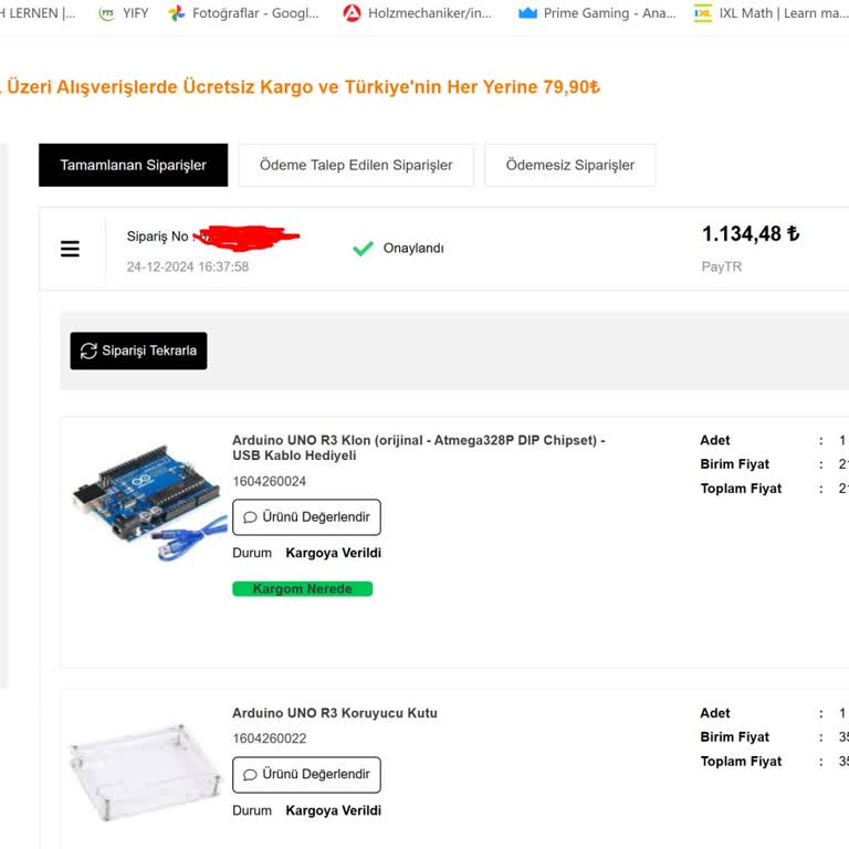 Eksik Gönderim Ve Yetersiz Müşteri Hizmeti