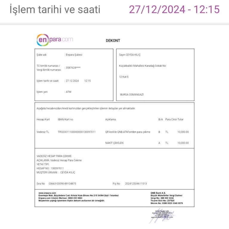 ATM'de Para Çekme Sorunu Ve Mağduriyet