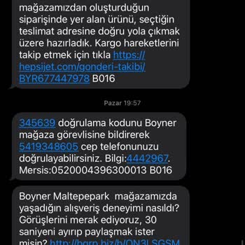Boyner'den Alışverişte Teslimat Sorunu Ve İade Zorluğu