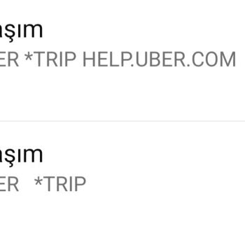 Uber Uygulamasında Bilgim Dışında Yapılan Yüksek Çekim