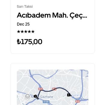 Uber Uygulamasında Bilgim Dışında Yapılan Yüksek Çekim