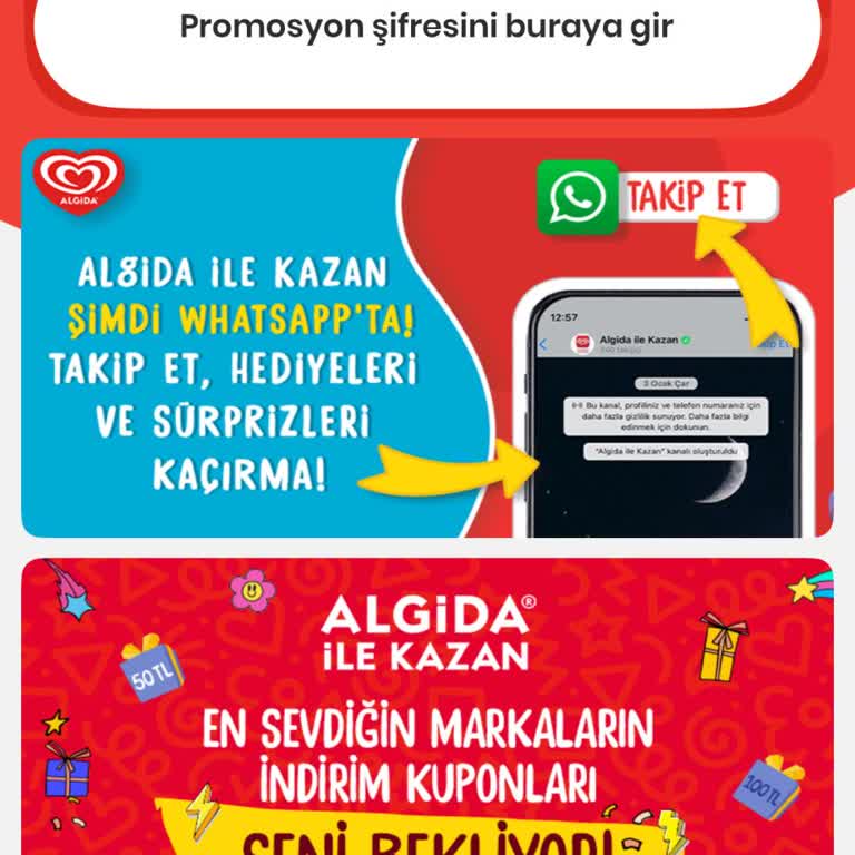 Algida Puanları Kullanamama Sorunu