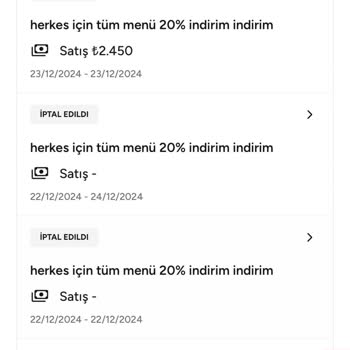 Yemeksepeti Kampanya İptal Sorunu