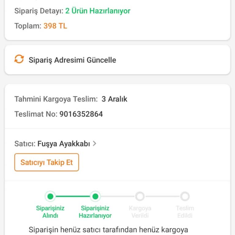 Trendyol'dan Sipariş Edilen Ayakkabı 24 Gündür Kargoda Yok!