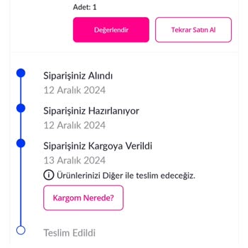 Sipariş Teslim Edilemiyor, İade Talep Ediliyor