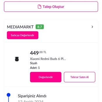 Sipariş Teslim Edilemiyor, İade Talep Ediliyor