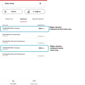 Yemeksepeti Uygulamasında Sahte Sipariş Ve İletişim Sorunları