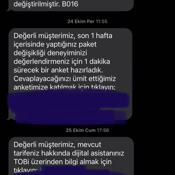 Vodafone'da Bilgim Dışında Tarife Değişikliği Sorunu