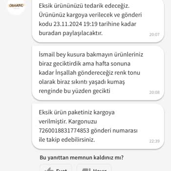 Eksik Ürün Teslimatı Ve Para İadesi Sorunu