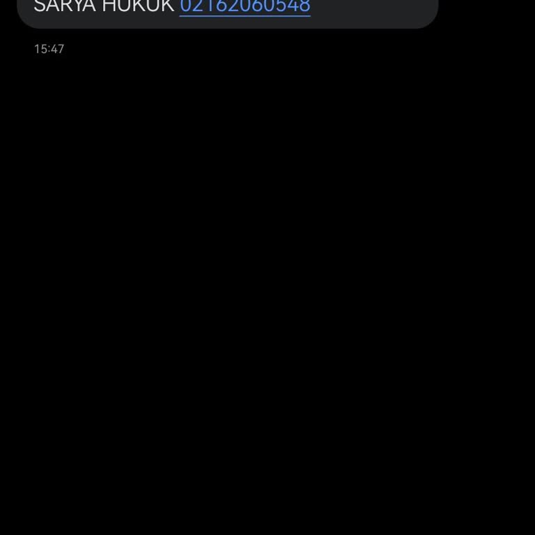 Bilinmeyen Mesajla Gelen Hukuki Tehdit