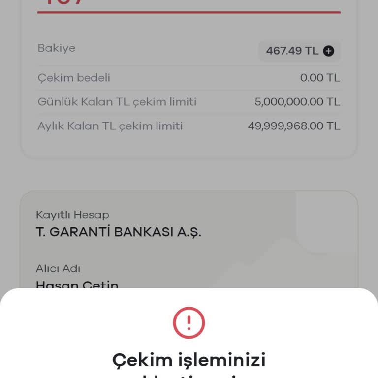 Paribu Uygulamasında Para Çekme Sorunu