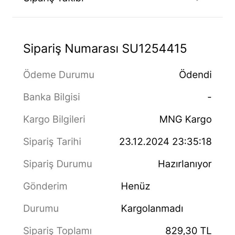 Kargolanmayan Ürün Ve Ulaşılamayan Müşteri Hizmetleri
