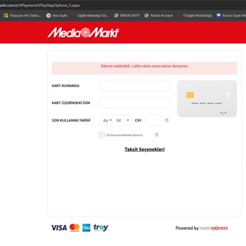 Mediamarkt'ta Ödeme Reddedildi Hatası Güven Zedeliyor