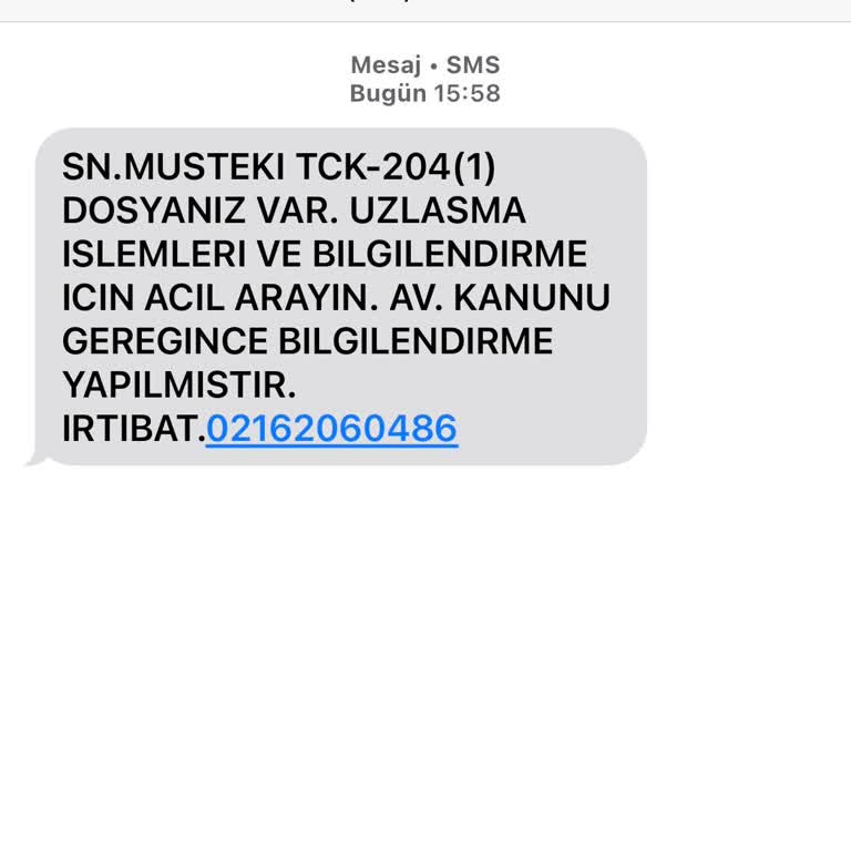 Yanlış Mesaj Ve Suçlama