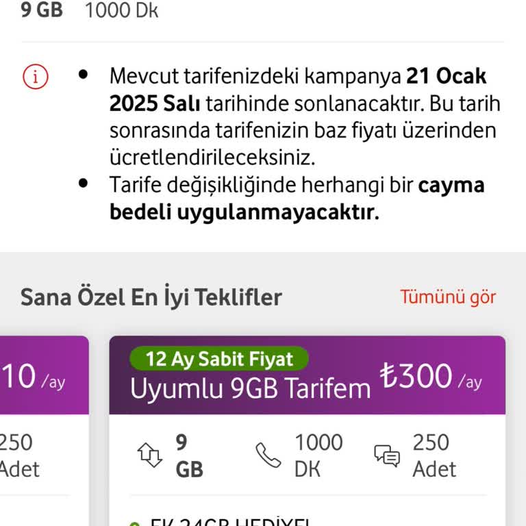 Vodafone'dan Yüzde Yüz Zam Şoku!