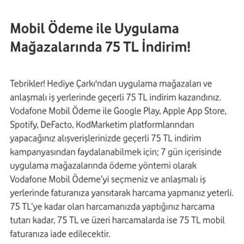 Vodafone Hediye Çarkı Mağduriyeti
