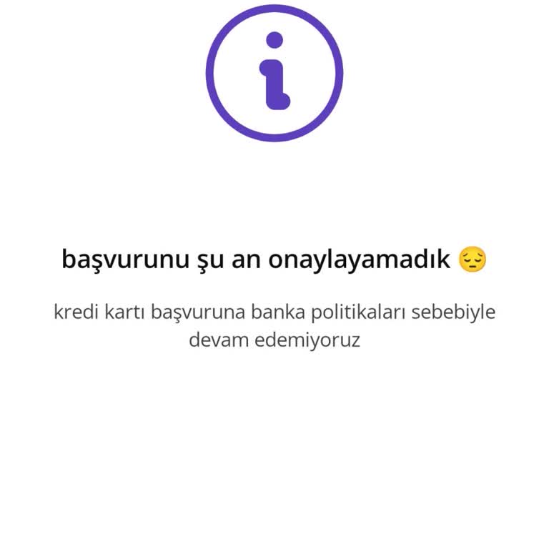 Getirfinans Kredi Kartı Onay Sorunu